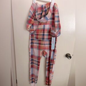 NWT Cat & Jack Pink Plaid Pajamas SZ 8 Girl Youth​​